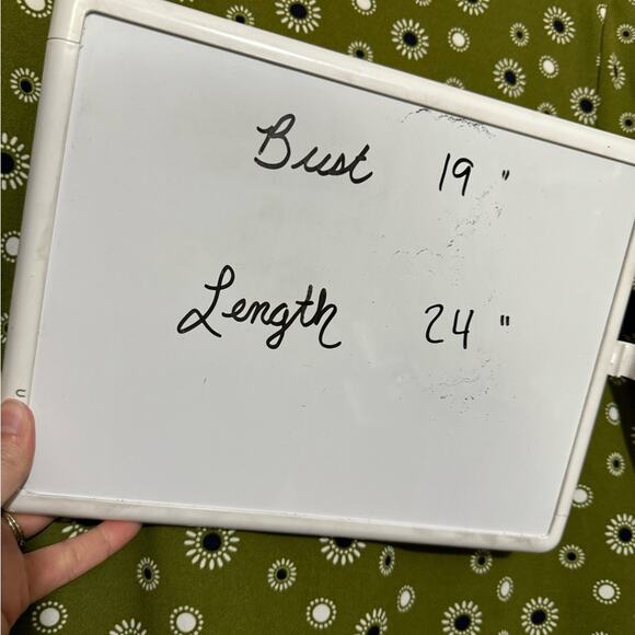 Ann Taylor Lime Avocado Green Daisy Floral Print Top Blouse‎ Women’s Size Small - Picture 4 of 4